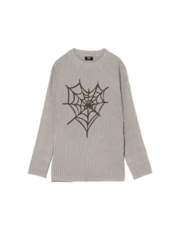 Cropp Swetry*Sweter oversize z nadrukiem serca szary