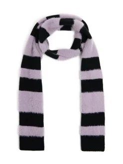 Cropp Szaliki*Szalik z futrzanymi elementami czarny