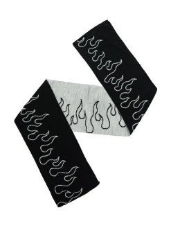 Cropp Kominy, Szaliki*Szalik z motywem płomieni czarny