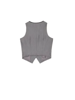 Cropp Koszulki, Topy*Szara kamizelka szary