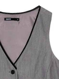 Cropp Koszulki, Topy*Szara kamizelka szary