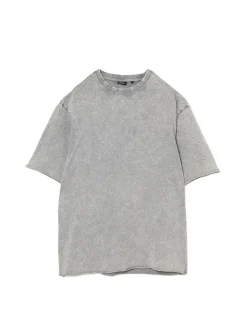 Cropp Koszulki*Szara koszulka acid wash jasnyszary