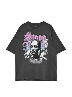 Cropp Koszulki*Szara koszulka Snoop Dogg szary