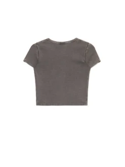 Cropp Koszulki, Topy*Szara koszulka z samochodem szary