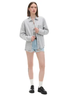 Cropp Kurtki, Płaszcze|Sety*Szara kurtka jeansowa wielobarwny