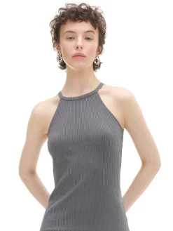 Cropp Sukienki, Kombinezony*Szara plisowana sukienka szary