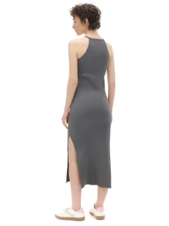 Cropp Sukienki, Kombinezony*Szara plisowana sukienka szary