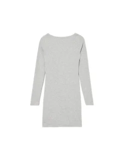 Cropp Sukienki, Kombinezony*Szara sukienka mini z długimi rękawami jasnyszary