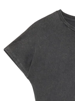 Cropp Sukienki, Kombinezony*Szara sukienka mini z marszczeniami szary