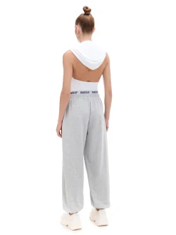 Cropp Spodnie*Szare dresowe joggery jasnyszary