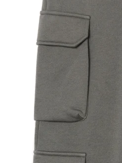 Cropp Spodnie*Szare dresowe joggery z kieszeniami cargo szary