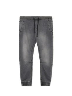 Cropp Jeansy*Szare jeansowe joggery chino szary