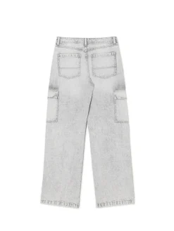 Cropp Jeansy*Szare jeansy baggy jasnyszary