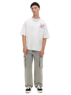 Cropp Jeansy|Baggy*Szare jeansy baggy jasnyszary