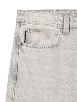 Cropp Jeansy*Szare jeansy loose jasnyszary