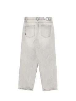 Cropp Jeansy*Szare jeansy loose jasnyszary