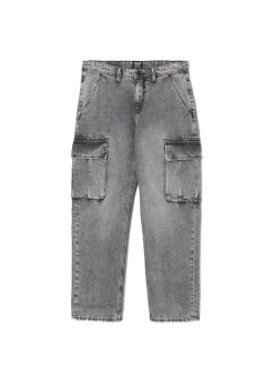 Cropp Jeansy*Szare jeansy relaxed szary
