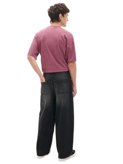 Cropp Jeansy*Szare jeansy skater z efektem sprania szary