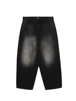 Cropp Jeansy*Szare jeansy skater z efektem sprania szary