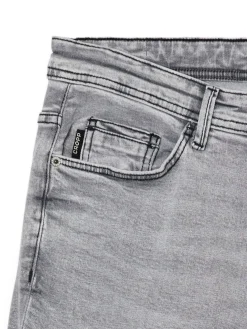 Cropp Jeansy*Szare jeansy slim jasnyszary