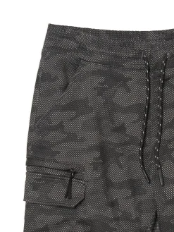 Cropp Spodnie*Szare joggery basic z kieszeniami cargo szary