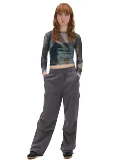 Cropp Spodnie*Szare spodnie cargo szary