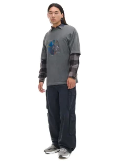 Cropp Spodnie*Szare spodnie loose z kieszeniami cargo szary