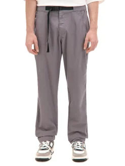 Cropp Spodnie*Szare spodnie z paskiem szary