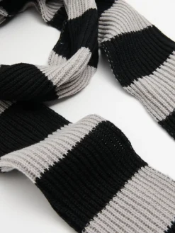 Cropp Szaliki*Szaro-czarny szalik szary