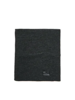 Cropp Kominy, Szaliki|Basic*Szary dzianinowy komin czarny