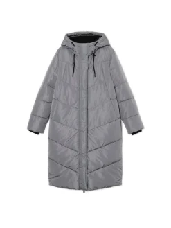 Cropp Kurtki, Płaszcze*płaszcz z kapturem szary