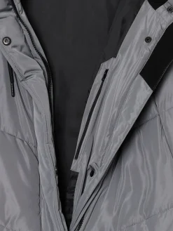 Cropp Kurtki, Płaszcze*płaszcz z kapturem szary