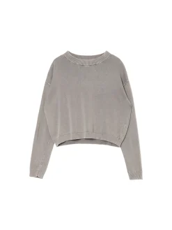Cropp Swetry*Szary sweter z efektem sprania jasnyszary