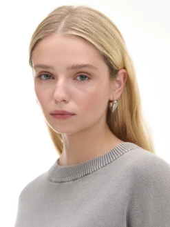 Cropp Swetry*Szary sweter z efektem sprania jasnyszary