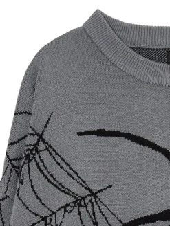 Cropp Swetry*sweter z pająkiem szary