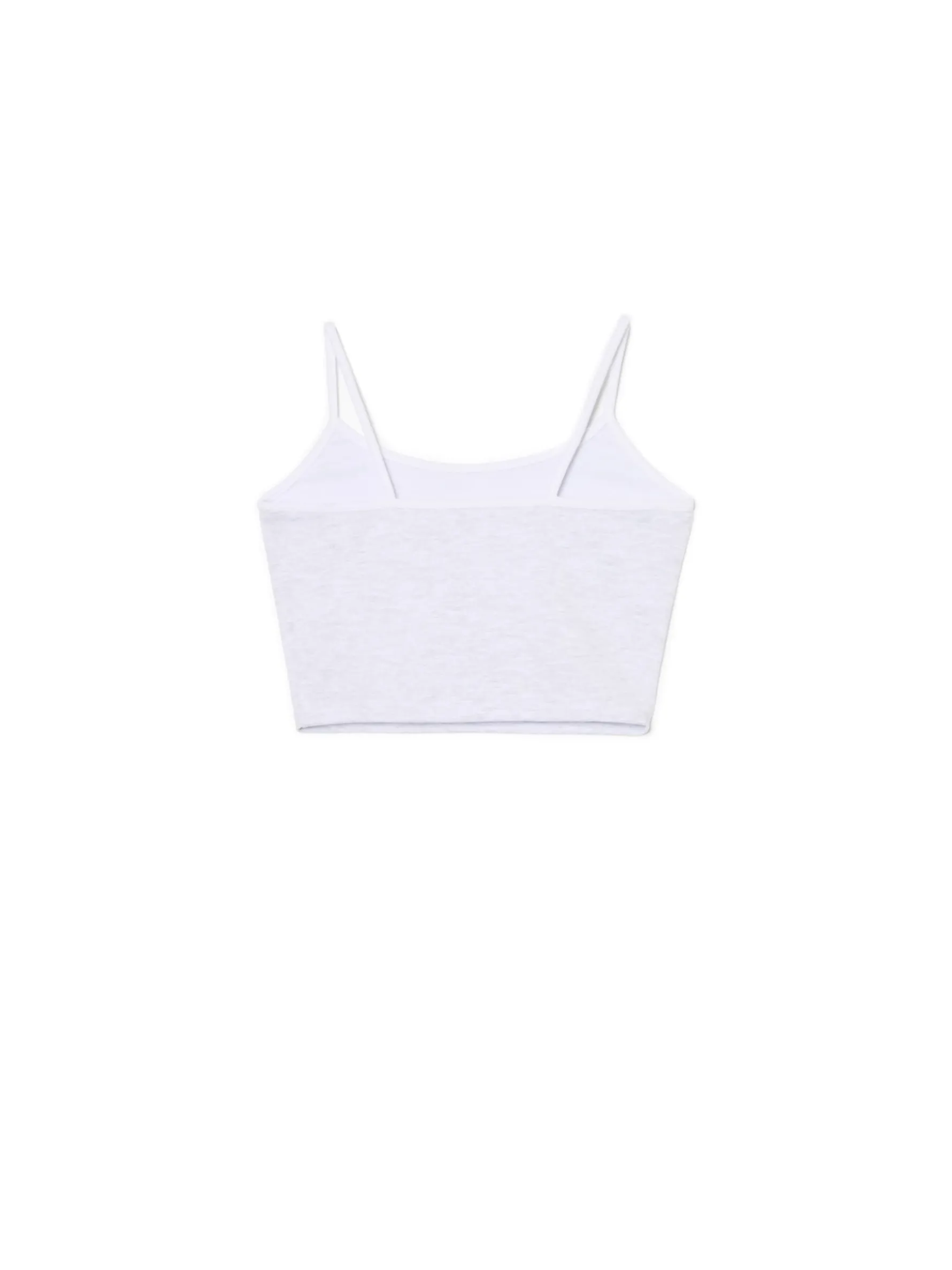 Cropp Sety*Szary top z białymi ramiączkami jasnyszary