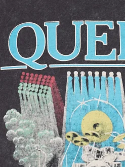 Cropp Koszulki, Topy*T-shirt z nadrukiem Queen szary