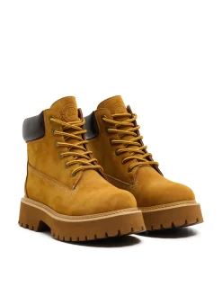 Cropp Botki, Trzewiki*Sznurowane botki na zimę brązowy