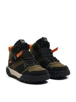 Cropp Sneakersy|Za Kostkę*Sznurowane sneakersy z zatrzaskiem zielony