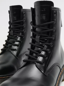 Cropp Za Kostkę*Sznurowane trzewiki z imitacji skóry czarny