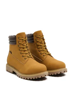 Cropp Za Kostkę*Sznurowane trzewiki za kostkę żółty