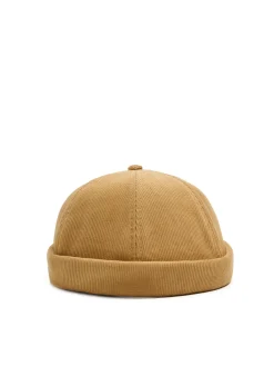 Cropp Czapki*Sztruksowa czapka dockerka żółty