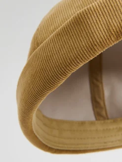 Cropp Czapki*Sztruksowa czapka dockerka żółty