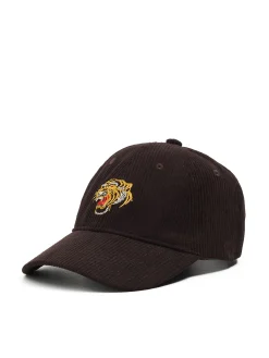 Cropp Czapki*Sztruksowa czapka z daszkiem brązowy