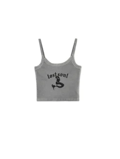 Cropp Koszulki, Topy*Top z motywem syreny szary