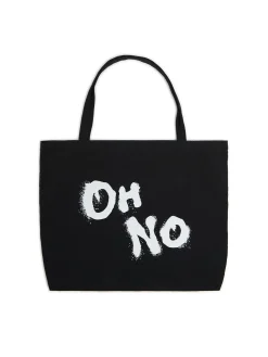 Cropp Torby, Plecaki*Torba shopper z kontrastowym napisem czarny