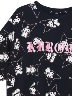 Cropp Koszulki, Topy*T-shirt oversize z nadrukiem Kuromi czarny