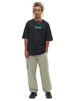 Cropp Koszulki*T-shirt z futurystycznym nadrukiem czarny