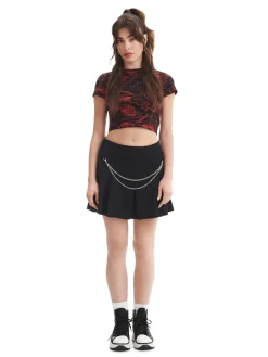 Cropp Koszulki, Topy*T-shirt z motywem smoków all over czarny