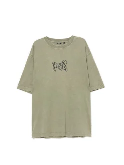 Cropp Koszulki*T-shirt z postrzępionymi brzegami zielony